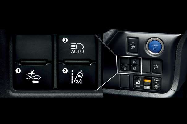 Toyota Safety Sense C(衝突回避支援パッケージ) スイッチ