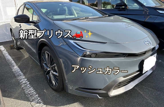 新型プリウス🚗✨アッシュカラー