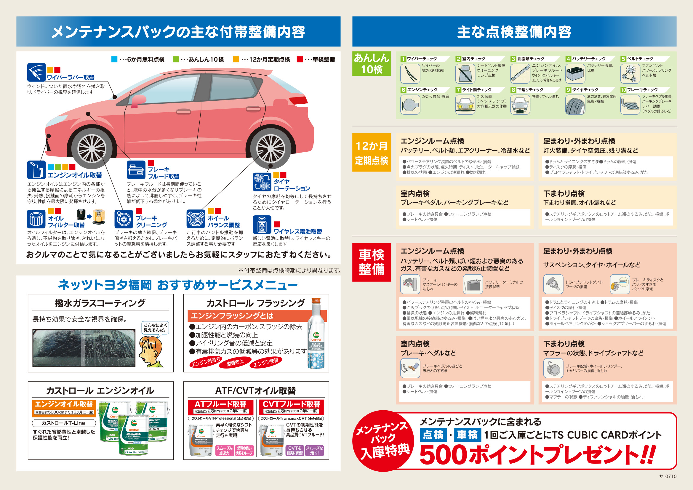 新車メンテナンスパック | ネッツトヨタ福岡株式会社